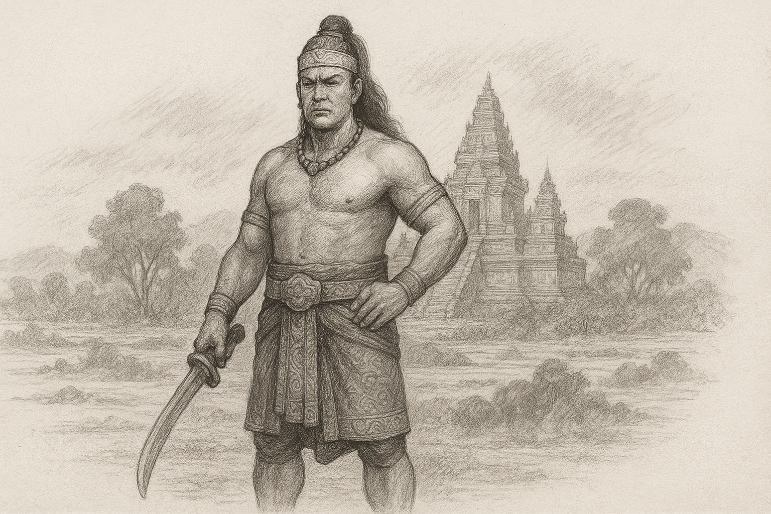 Sketsa Patih Gaja Mada